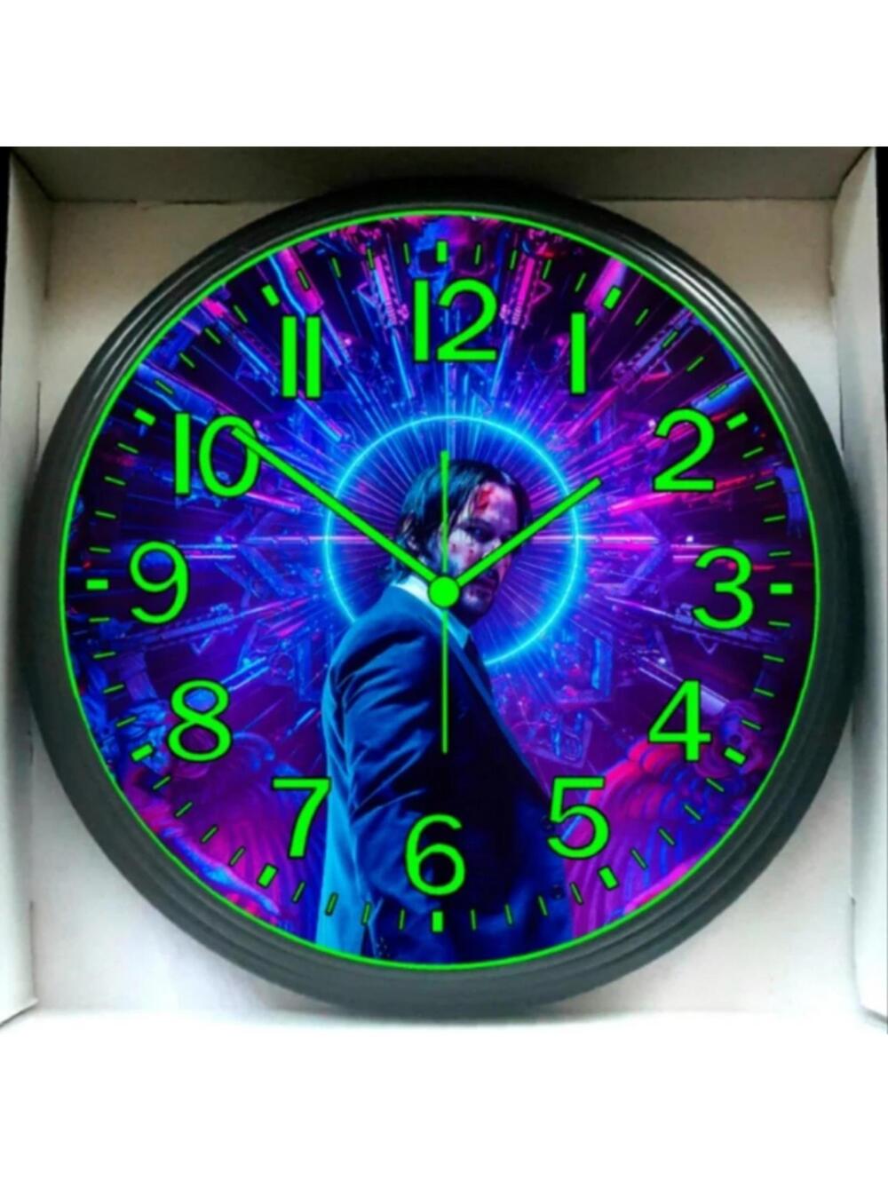 Glow In The Dark Wall Clock John Wick Lounge Glow In The Dark Wall Clock